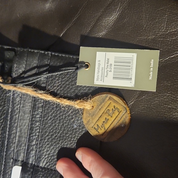 NWT Myra Bag calf hair leopard print wallet - Picture 3 of 3